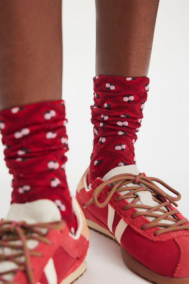Floral Jacquard Trouser Socks