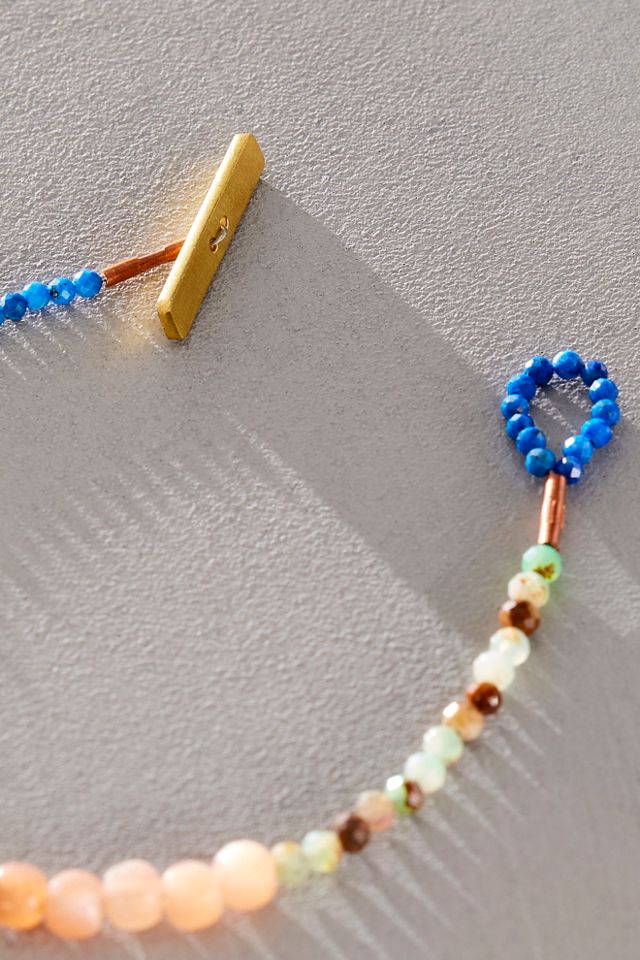 Eric Silva Peach Moonstone Bracelet #1