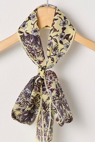Tilly Skinny Convertible Scarf by Free People in Yellow