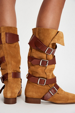 Jeffrey Campbell Lily Slouch Boots at Free People in Tan, Size: US 8