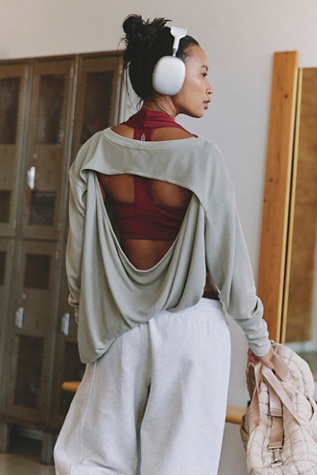Pass It On Layer Top by FP Movement at Free People, Sage Stone, XS