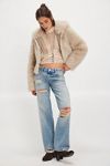 Louder Please Hooded Faux Fur Jacket