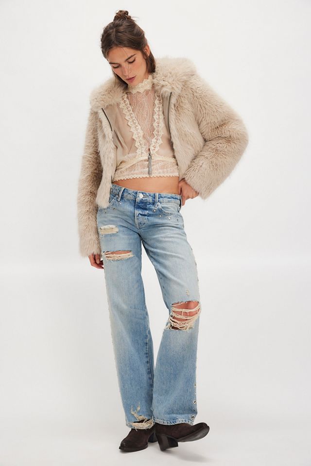 Louder Please Hooded Faux Fur Jacket #5