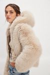 Louder Please Hooded Faux Fur Jacket