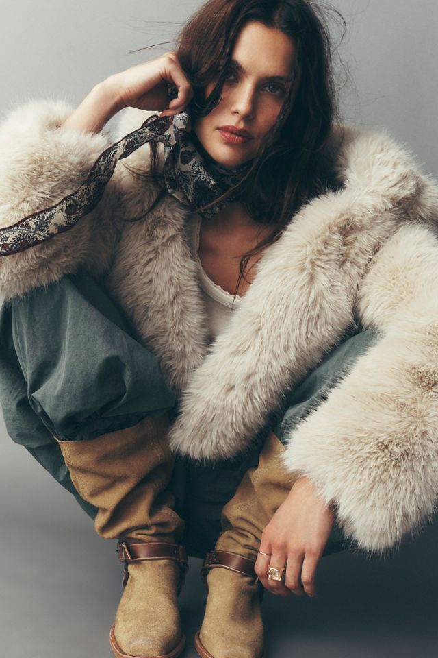 Louder Please Hooded Faux Fur Jacket #10