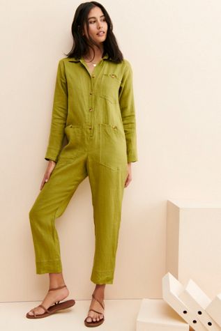 Back Beat Co. Linen Utility Coverall