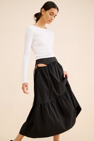 Allina Liu Evelyn Midi Skirt