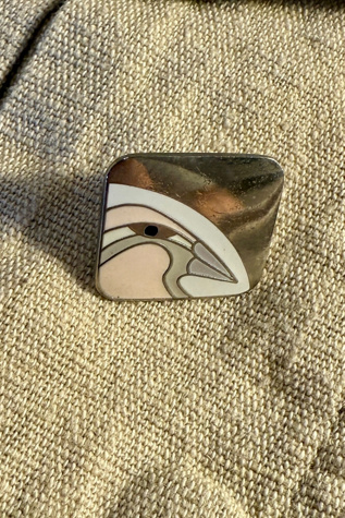 1980s Laurel Burch Single Pastel Bird Earring Selected by Personal Choice
