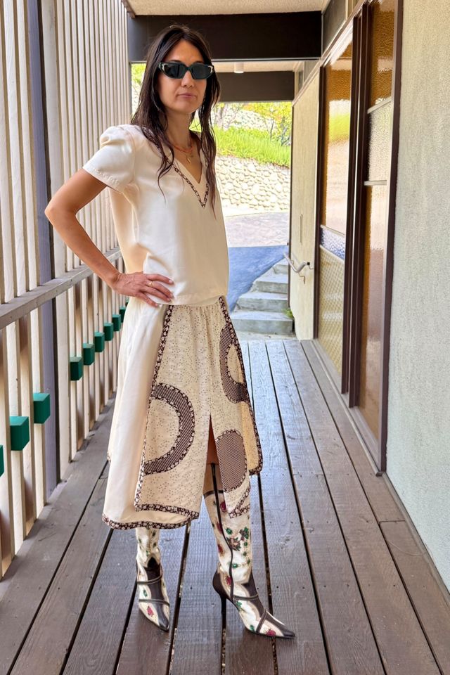 1980s Koos van den Akker Silk Skirt Set Selected by Personal Choice #2