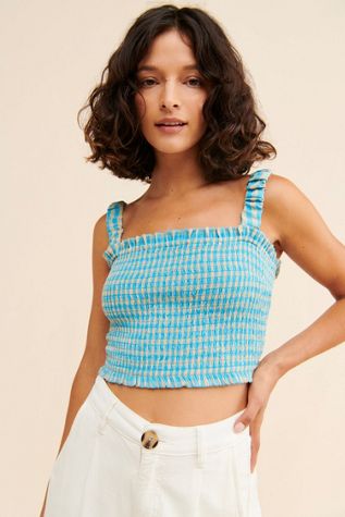 Find Me Now Robbie Smocked Top