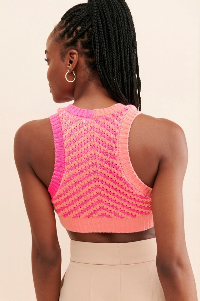 For Love & Lemons Jacinda Knit Crop Top #1