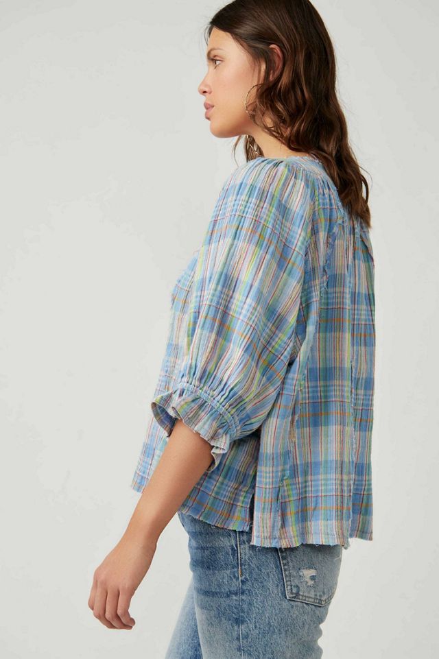 Lucy Swing Plaid Blouse #3