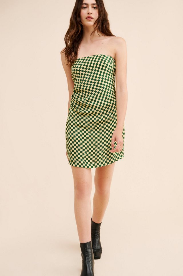 Third Form Retrospect Tuck Strapless Mini Dress #3