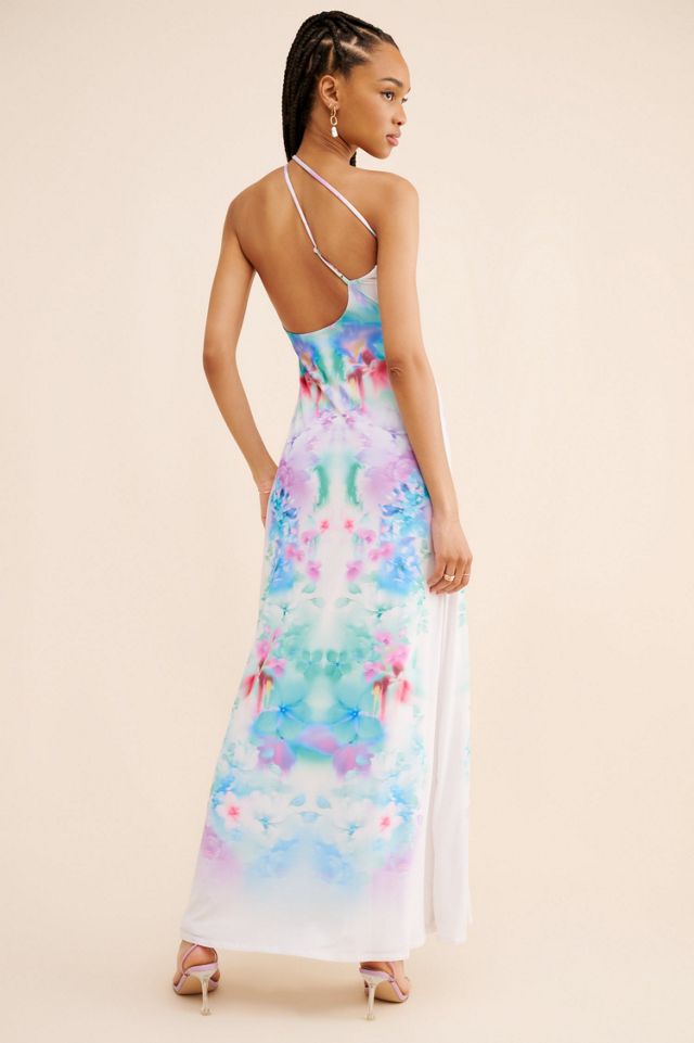 AFRM Suzanne Power Mesh Maxi Dress #1