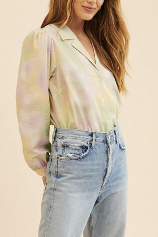 Just Female Nikki Tie-Dye Buttondown