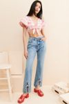 LoveShackFancy Shae Gingham Crop Top