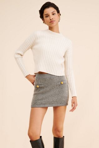 Ronny Kobo Dalya Wool Mini Skirt