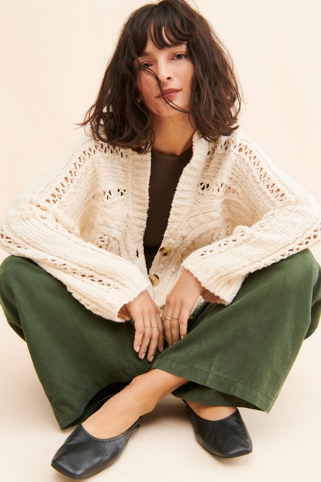 Oversized Cable Cardigan #2