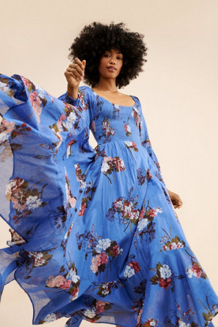 Morning Glory Long Sleeve Maxi Dress