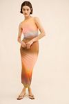 Rare London Blurred Mesh Maxi Dress