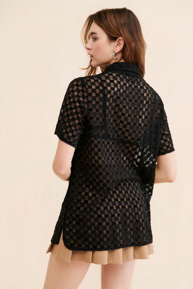 Find Me Now Harmony Velour Buttondown #1