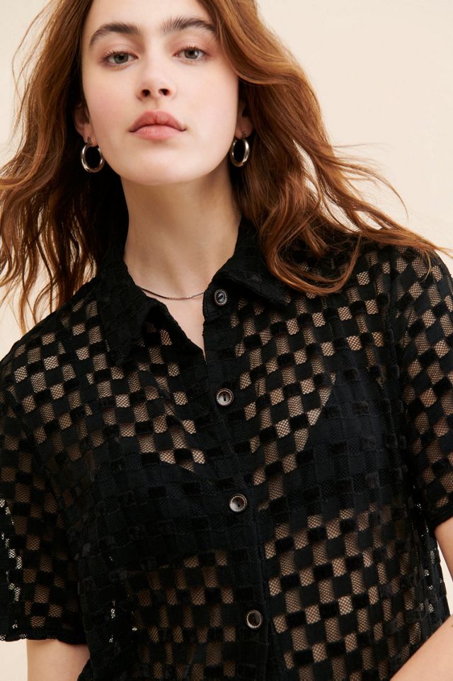 Find Me Now Harmony Velour Buttondown #2