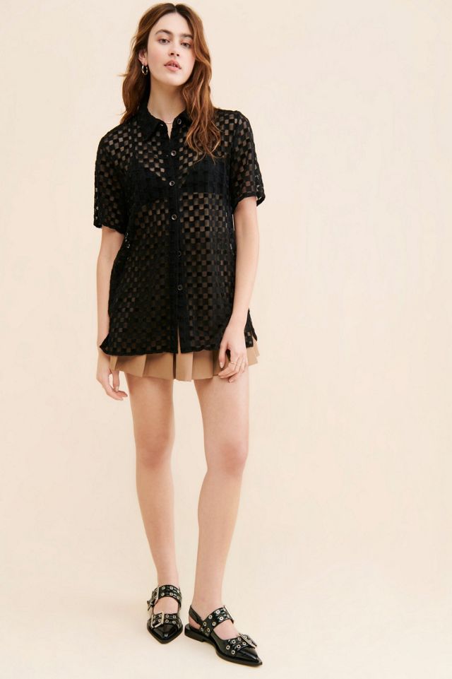 Find Me Now Harmony Velour Buttondown #3