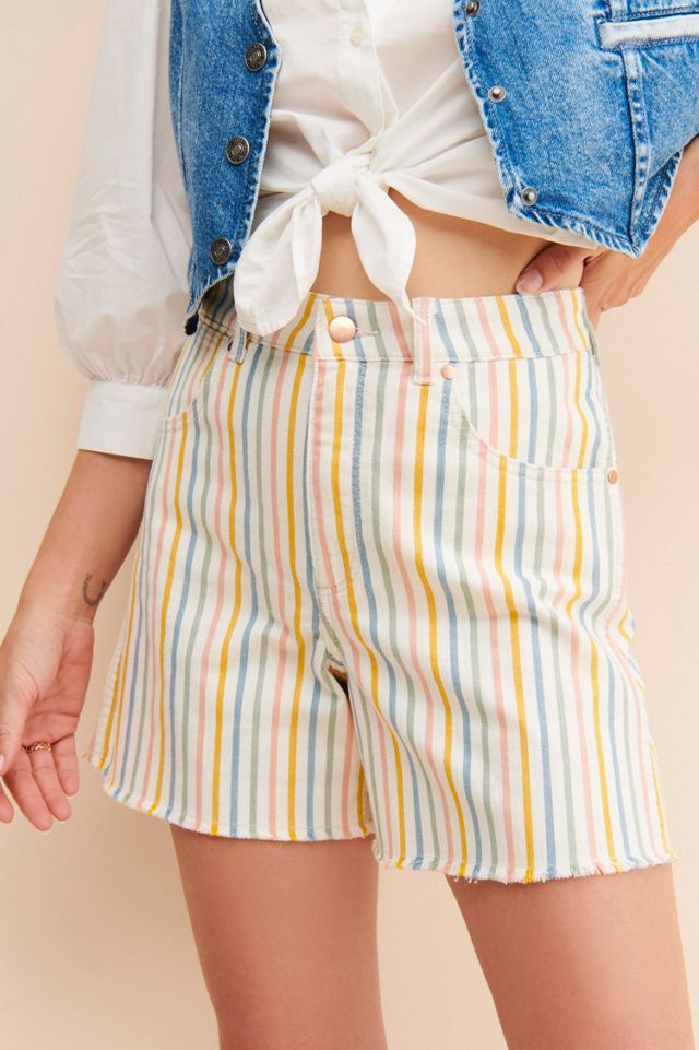 Wrangler Striped Frayed Shorts #2