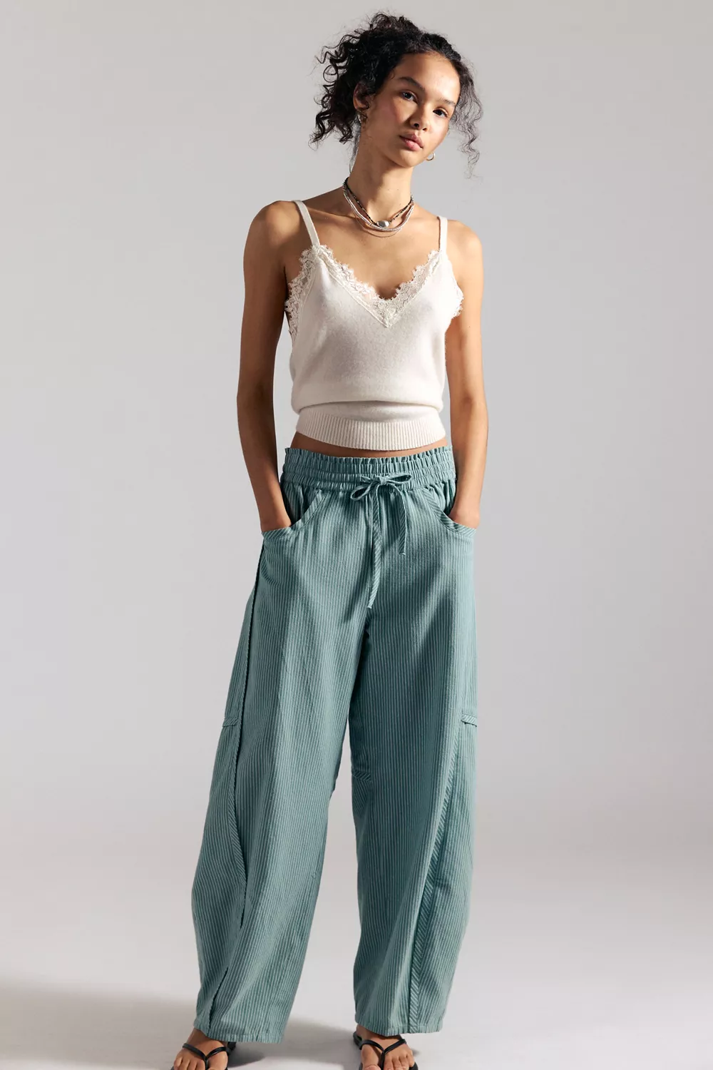Something Good Pull-On Barrel Pants