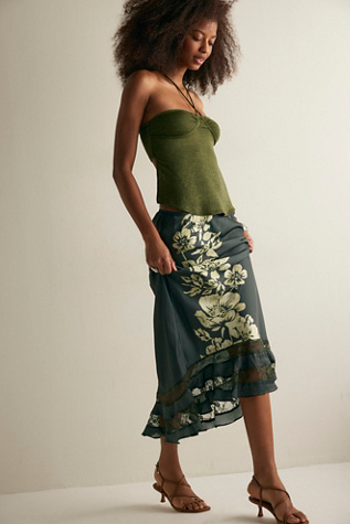 Long Lost Lover Printed Maxi Slip Skirt