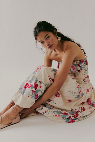 Robe midi Annalise par Free People en Combo Ivoire, pour femme