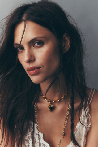 Zehnder Layer Necklace by Free People in Gold