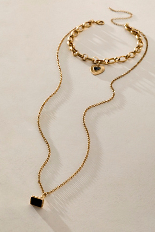Zehnder Layer Necklace by Free People in Gold