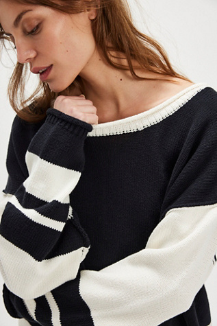 Pull en maille à col roulé color block We The Free Ella