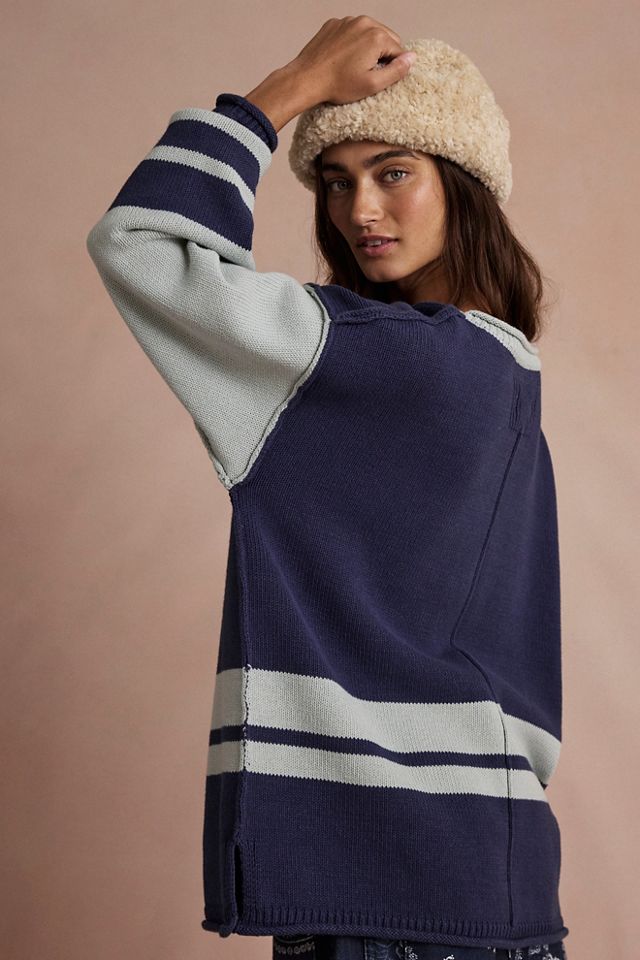 We The Free Ella Colorblock Roll-Neck Knit Sweater #1