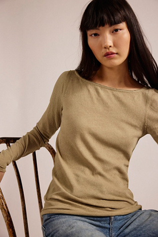 We The Free Most Loved Long Sleeve at Free People in Green, Size: S