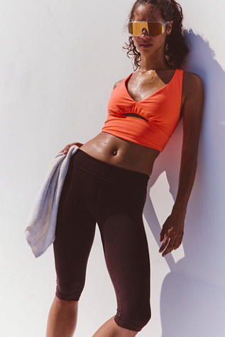 Push The Pace Cami Top by FP Movement at Free People, Neon Coral, XL