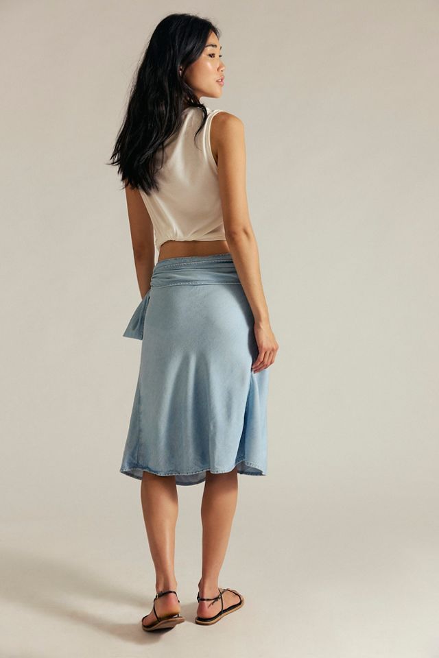 We The Free Endless Nights Denim Convertible Skirt #1
