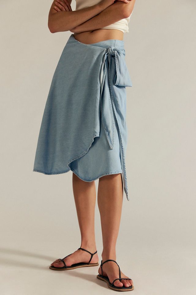 We The Free Endless Nights Denim Convertible Skirt #2