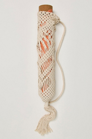 Macrame Yoga Bag at Free People in Natural