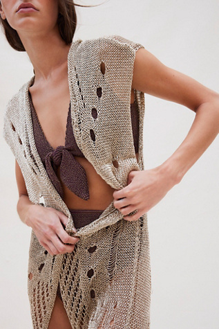 Duster de plage Vita par Muche et Muchette en Or, pour femme chez Free People