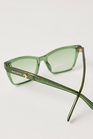 Женские солнцезащитные очки Machete The Sally Square Sunglasses, цвет: Printemps — фото 3