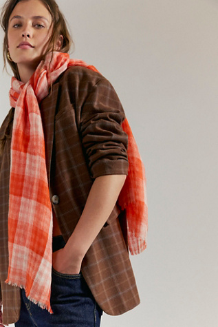 Back Home Transitional Scarf by Free People in Orange