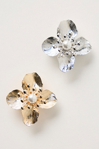 Ficcare Flower & Pearl Hair Clip