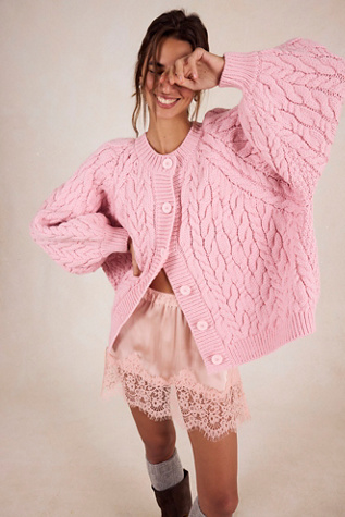 Mr Mittens Cable Knit Buttoned Cardi