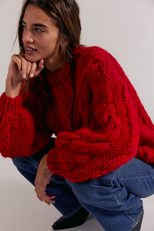 Mr Mittens Diamond Cable Knit Sweater