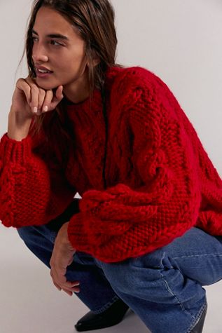 Mr Mittens Diamond Cable Knit Sweater