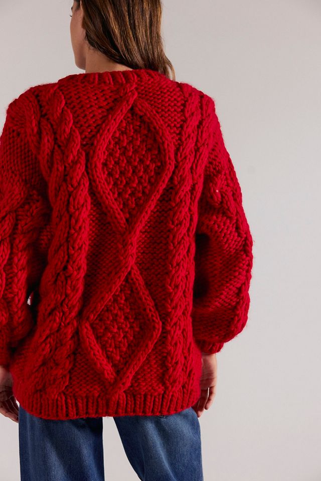 Mr Mittens Diamond Cable Knit Sweater #1