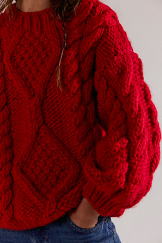 Mr Mittens Diamond Cable Knit Sweater