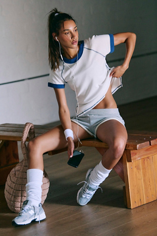 Vintage Ringer Tee by FP Movement at Free People in White/Blue Combo, Size: XS